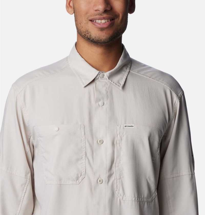 White Columbia Silver Ridge Utility Lite Long Sleeve Men's Shirt | 87096QBGL