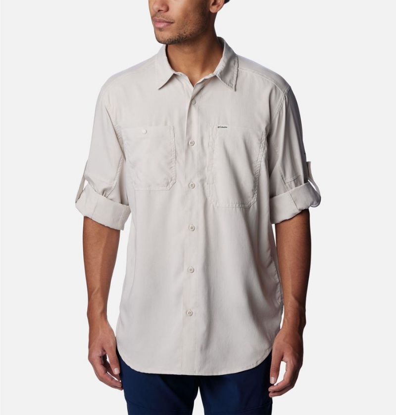 White Columbia Silver Ridge Utility Lite Long Sleeve Men's Shirt | 87096QBGL