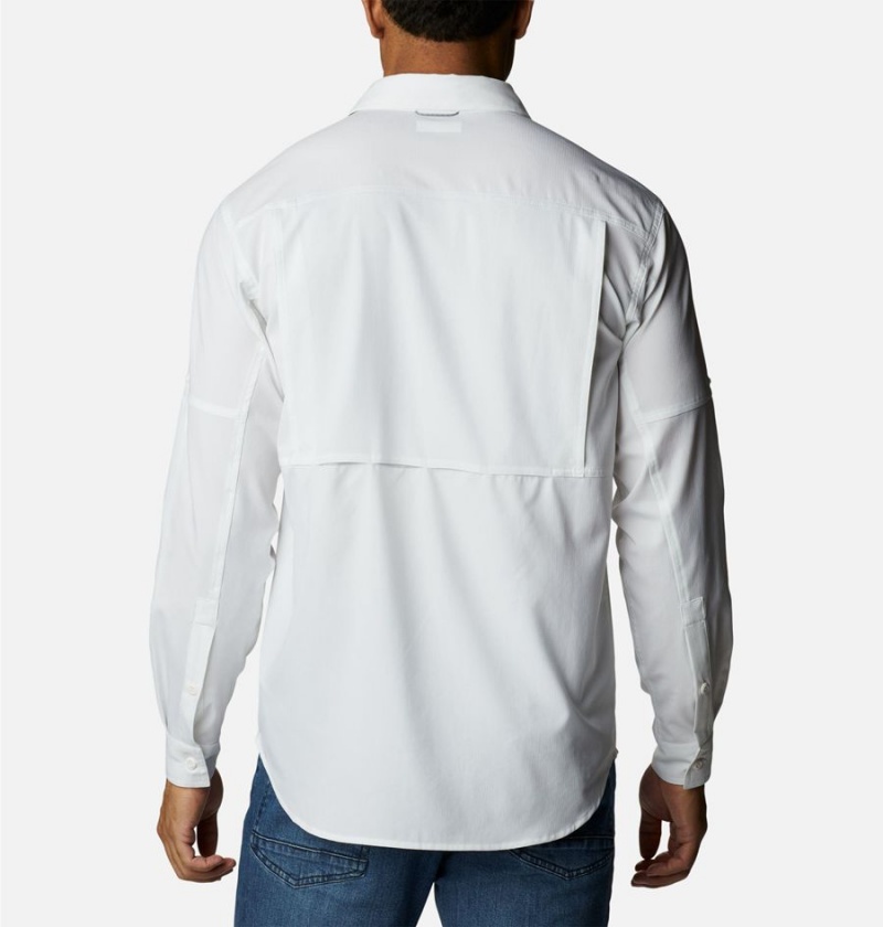 White Columbia Silver Ridge Utility Lite Long Sleeve Men's Shirt | 72618BSOQ