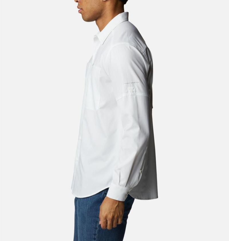 White Columbia Silver Ridge Utility Lite Long Sleeve Men's Shirt | 72618BSOQ