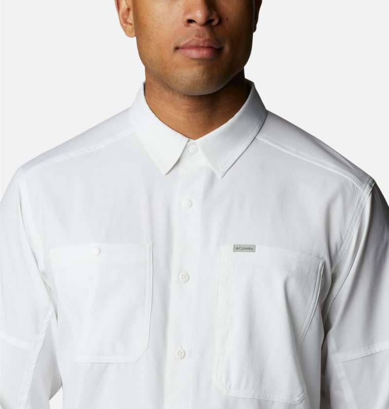 White Columbia Silver Ridge Utility Lite Long Sleeve Men's Shirt | 72618BSOQ