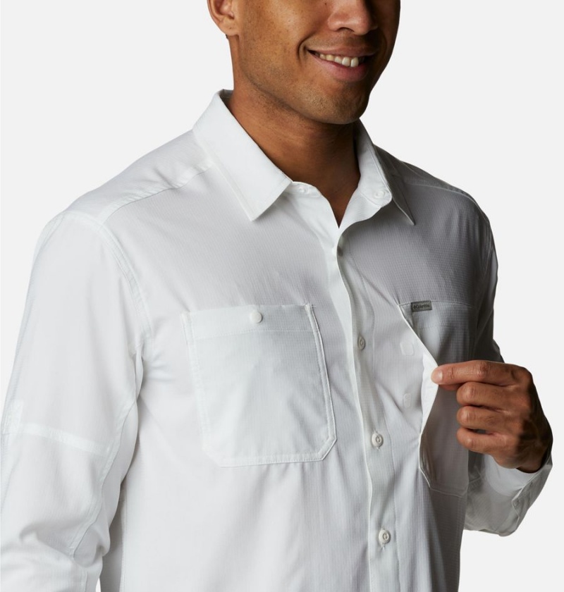 White Columbia Silver Ridge Utility Lite Long Sleeve Men's Shirt | 72618BSOQ