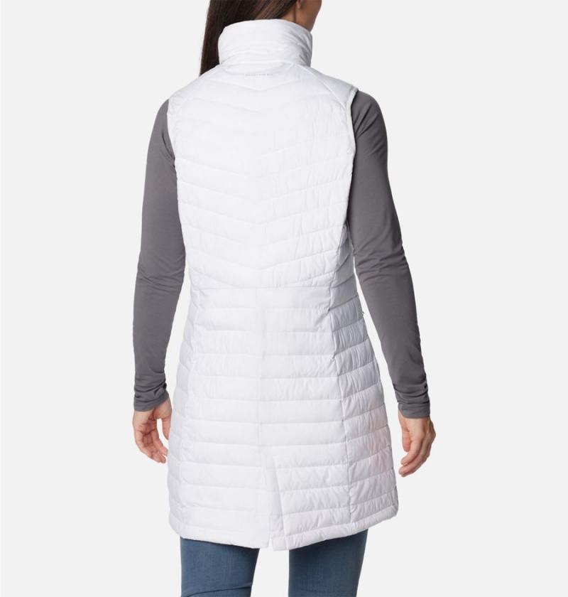 White Columbia Slope Edge Long Women's Vest | 56134NHOA