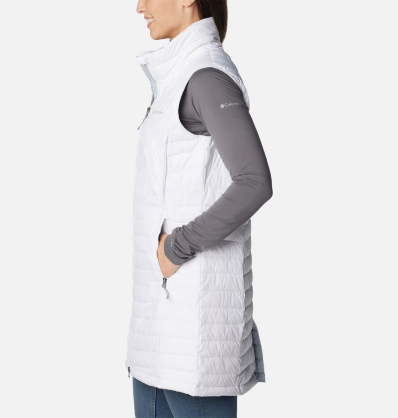 White Columbia Slope Edge Long Women's Vest | 56134NHOA