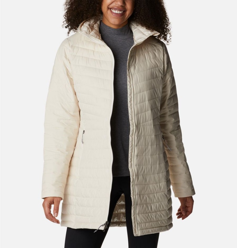 White Columbia Slope Edge Mid Women's Coats | 94872EDLN