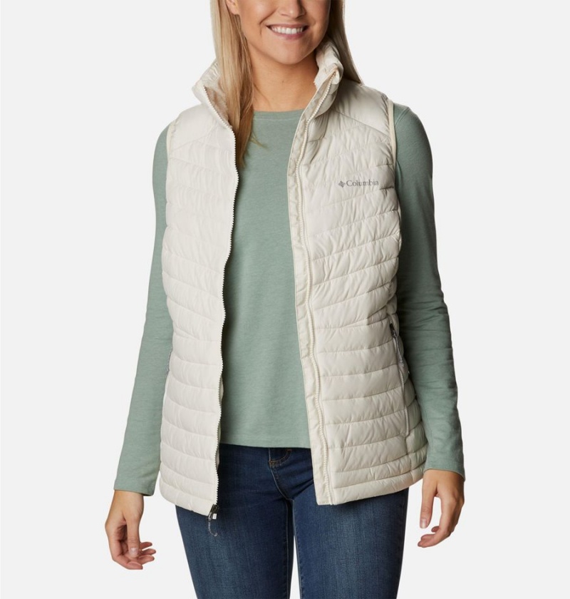 White Columbia Slope Edge Women's Vest | 62794YTFD