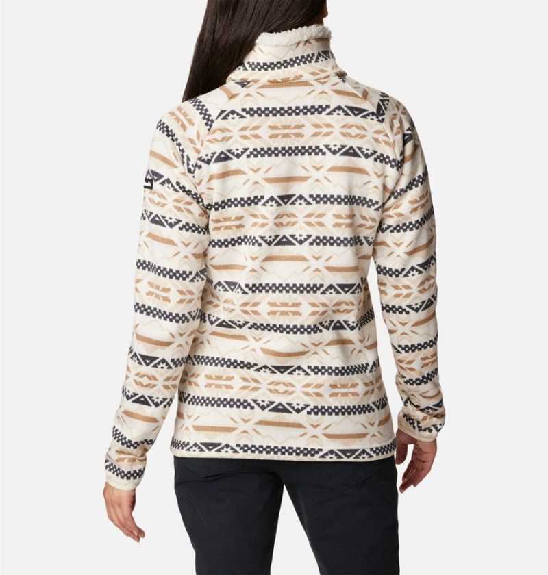 White Columbia Sweater Weather Sherpa Hybrid Women's Pullover | 58436PZBO