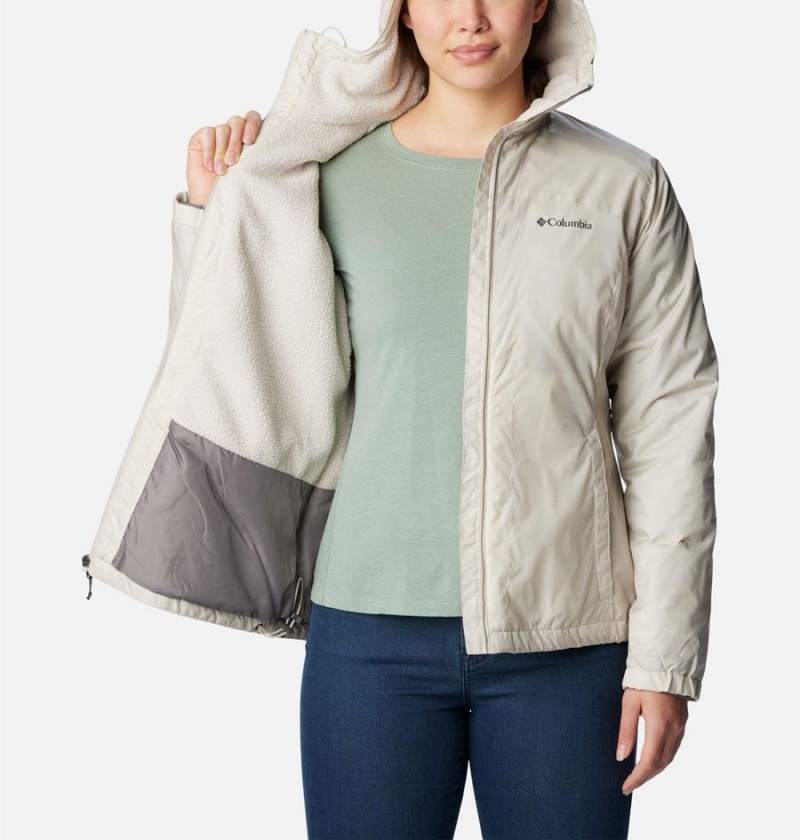 White Columbia Switchback Sherpa Lined Women's Rain Jacket | 73592LCXN