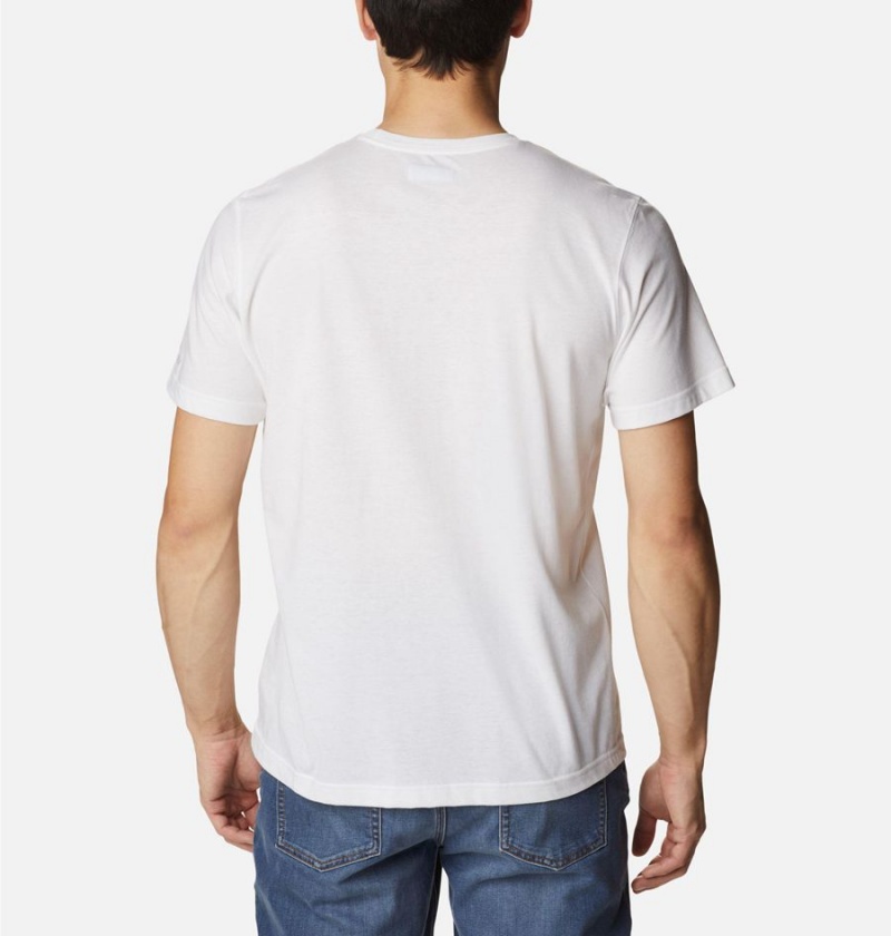 White Columbia Thistletown Hills Pocket Men's T-Shirt | 86504DVAT