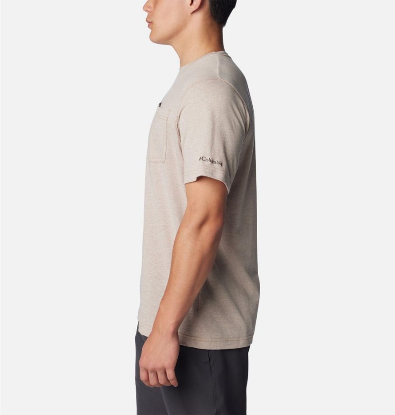 White Columbia Thistletown Hills Pocket Men's T-Shirt | 32048MXCS