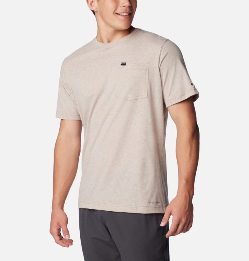 White Columbia Thistletown Hills Pocket Men's T-Shirt | 32048MXCS