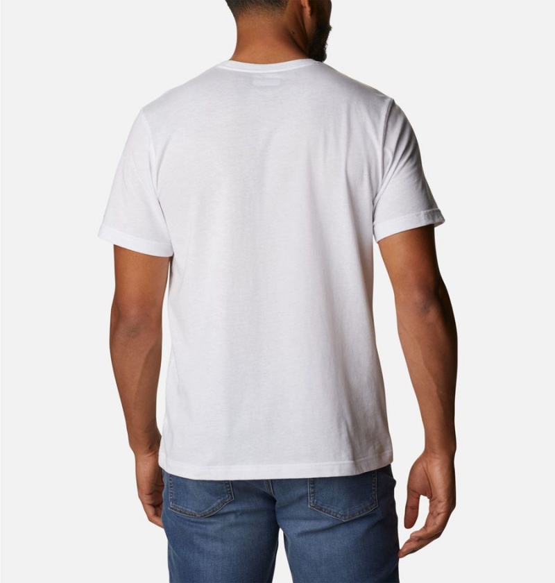 White Columbia Thistletown Hills Short Sleeve Men's T-Shirt | 15429RGOH