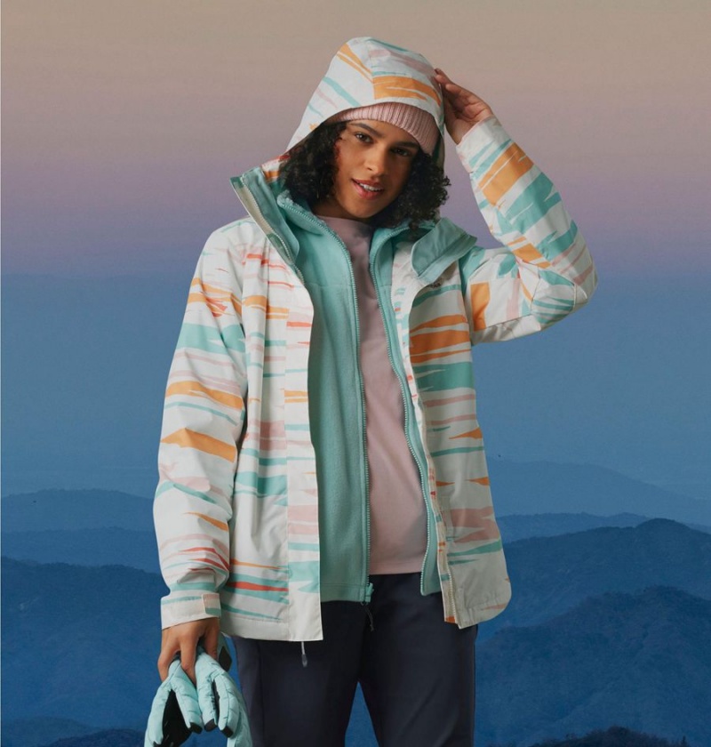 White Columbia Tunnel Falls II Interchange Women's 3 In 1 Jackets | 83146QVBU