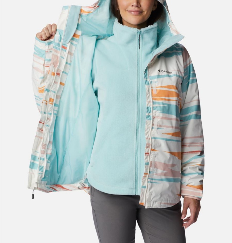 White Columbia Tunnel Falls II Interchange Women's 3 In 1 Jackets | 83146QVBU