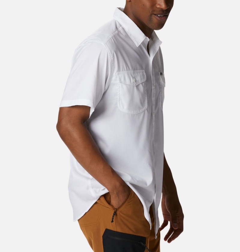 White Columbia Utilizer II Solid Short Sleeve Men's Shirt | 60391FAUK