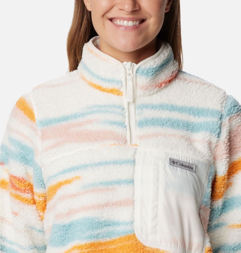 White Columbia West Bend Quarter Zip Fleece Women's Pullover | 28659AVOJ