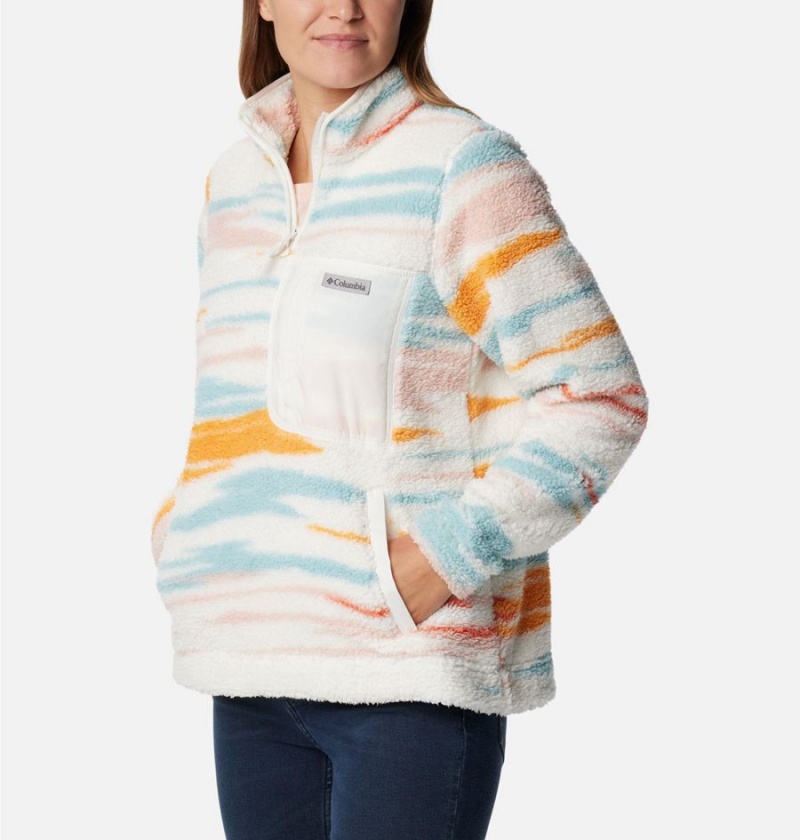 White Columbia West Bend Quarter Zip Fleece Women's Pullover | 28659AVOJ