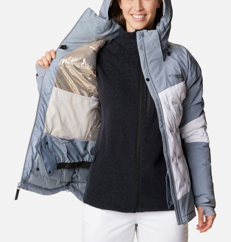 White Columbia Wildcard III Down Women's Ski Jacket | 41352KDJR