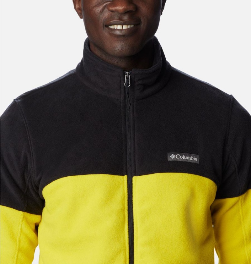 Yellow Columbia Basin Trail Full Zip Men's Fleece Jacket | 90823HKVW