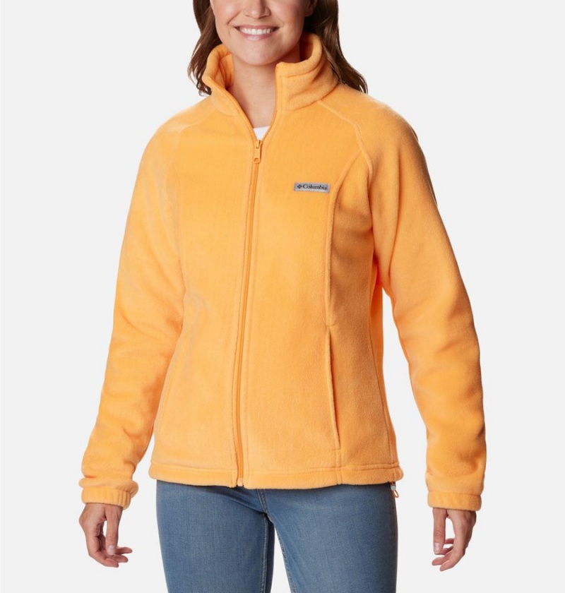 Yellow Columbia Benton Springs Full Zip Women\'s Fleece Jacket | 52186DPFQ