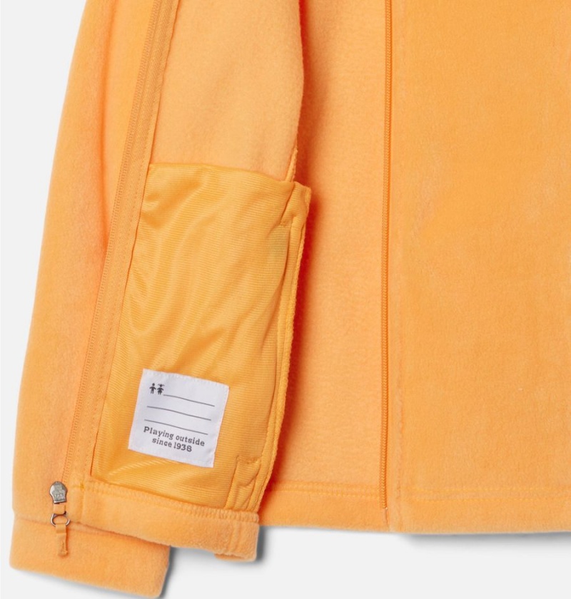 Yellow Columbia Benton Springs II Hooded Fleece Kids' Jacket | 34096FWEX