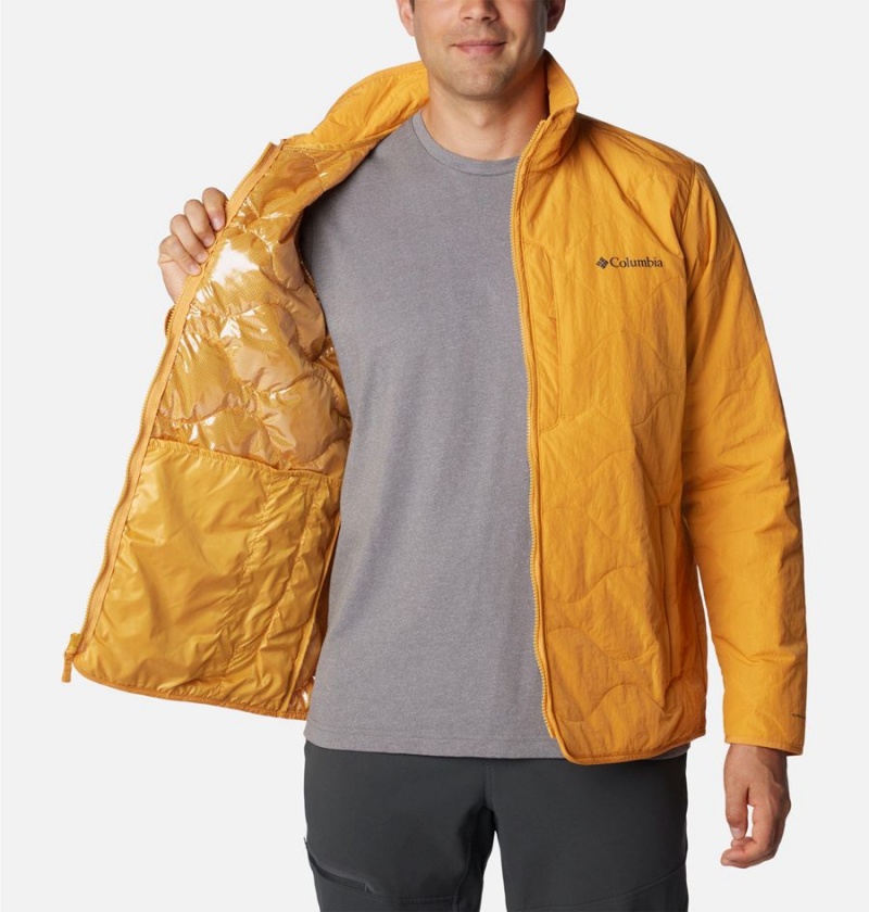 Yellow Columbia Birchwood Insulated Men's Puffer Jacket | 83654NPHQ