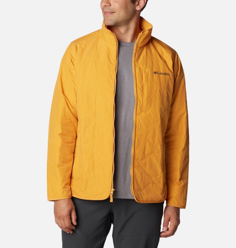 Yellow Columbia Birchwood Insulated Men's Puffer Jacket | 83654NPHQ