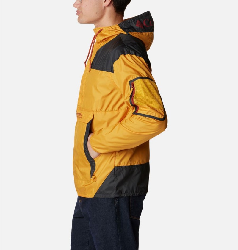 Yellow Columbia Challenger Men's Windbreaker | 78902ZUPG