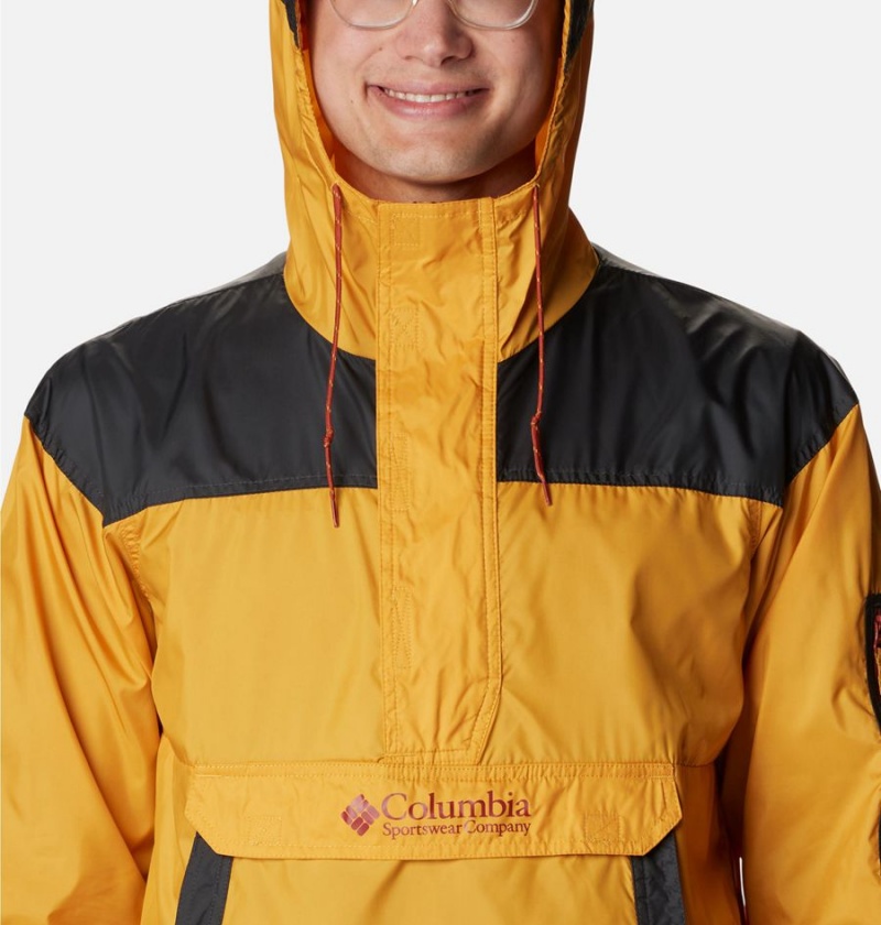 Yellow Columbia Challenger Men's Windbreaker | 78902ZUPG