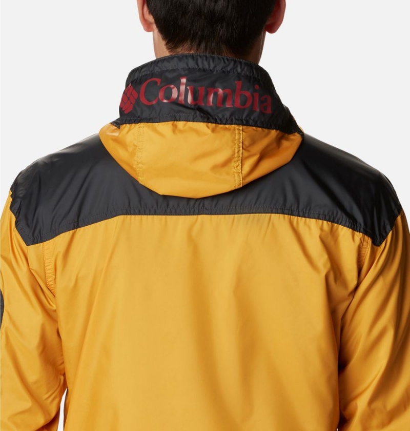 Yellow Columbia Challenger Men's Windbreaker | 78902ZUPG