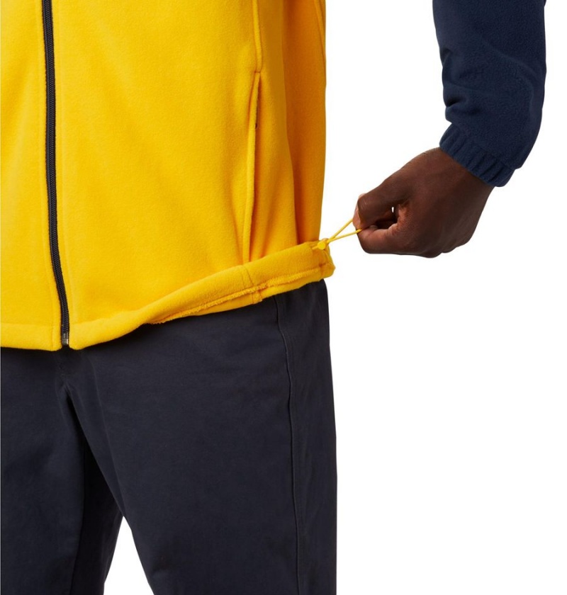 Yellow Columbia Collegiate Flanker III - Michigan Men's Fleece Jacket | 50682AHIF