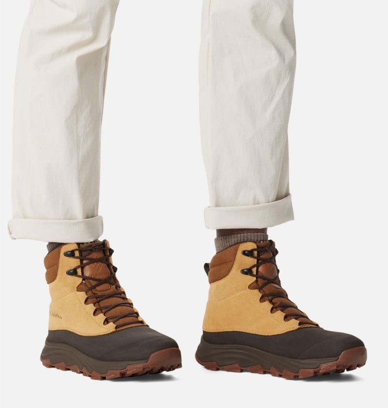 Yellow Columbia Expeditionist Shield Men's Boots | 06923HFOY