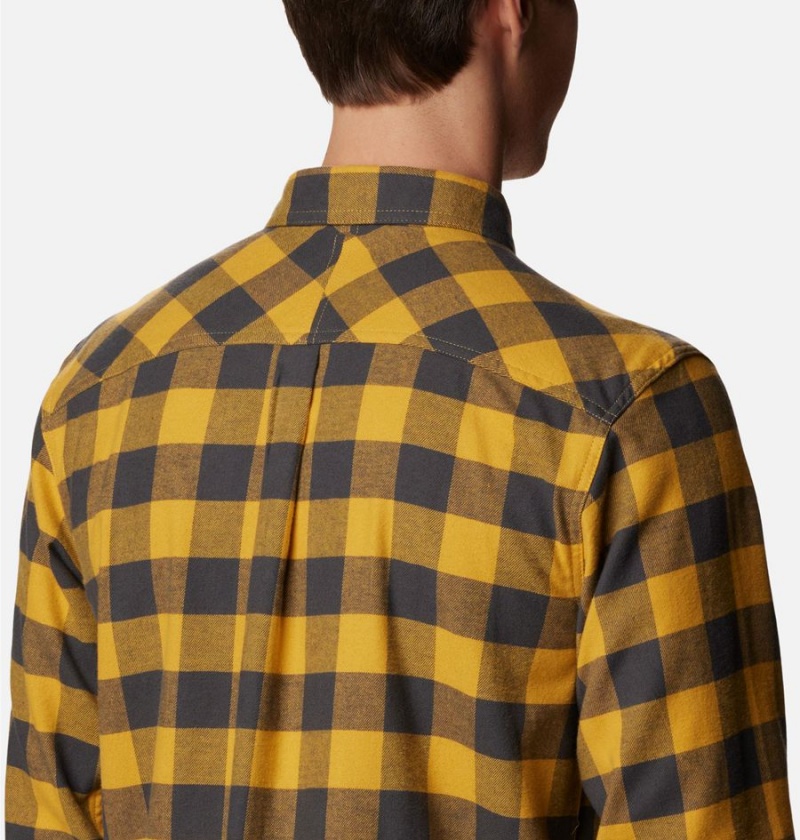 Yellow Columbia Flare Gun Stretch Flannel Men's Shirt | 57038EJIK