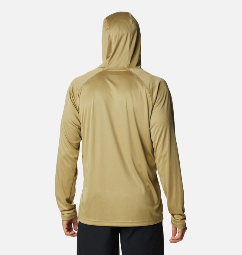 Yellow Columbia Fork Stream Men's Hoodie | 97680TAFL