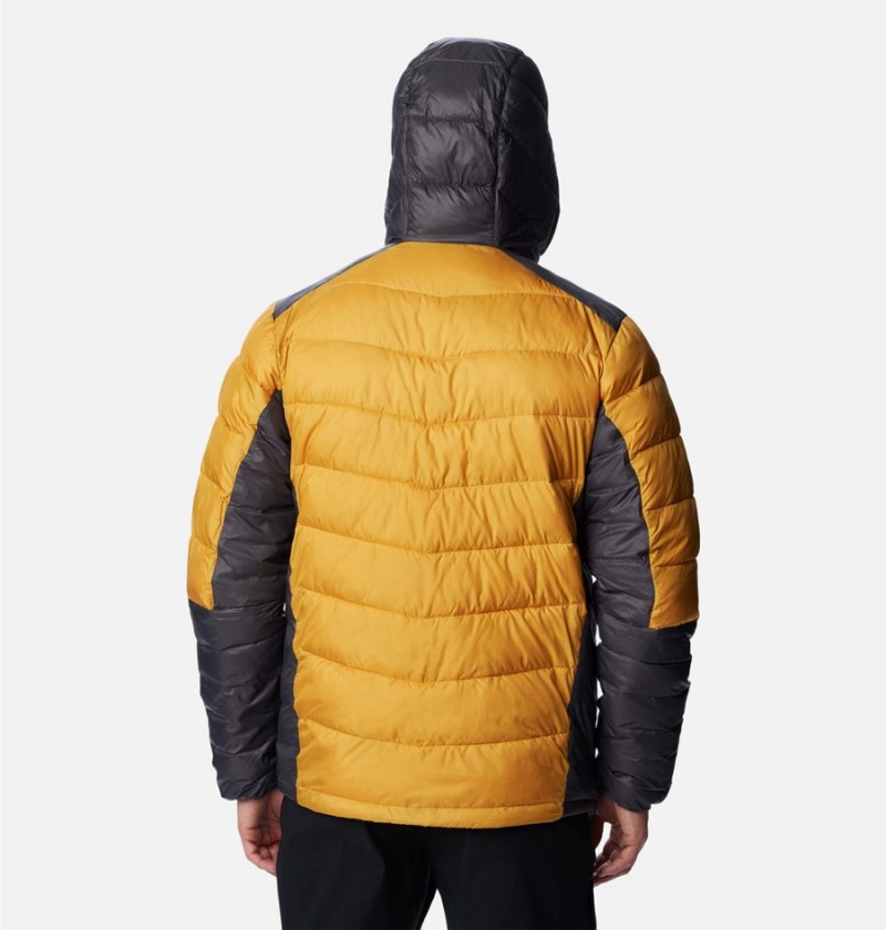 Yellow Columbia Labyrinth Loop Omni Heat Infinity Hooded Insulated Men's Puffer Jacket | 60248BFCM