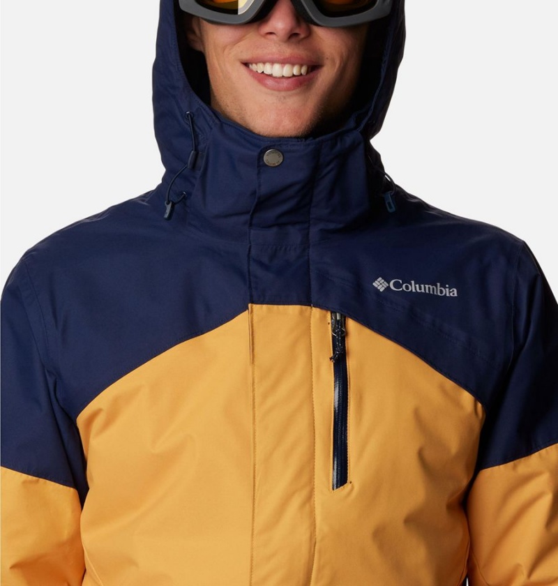 Yellow Columbia Last Tracks Insulated Men's Ski Jacket | 67138VAZF