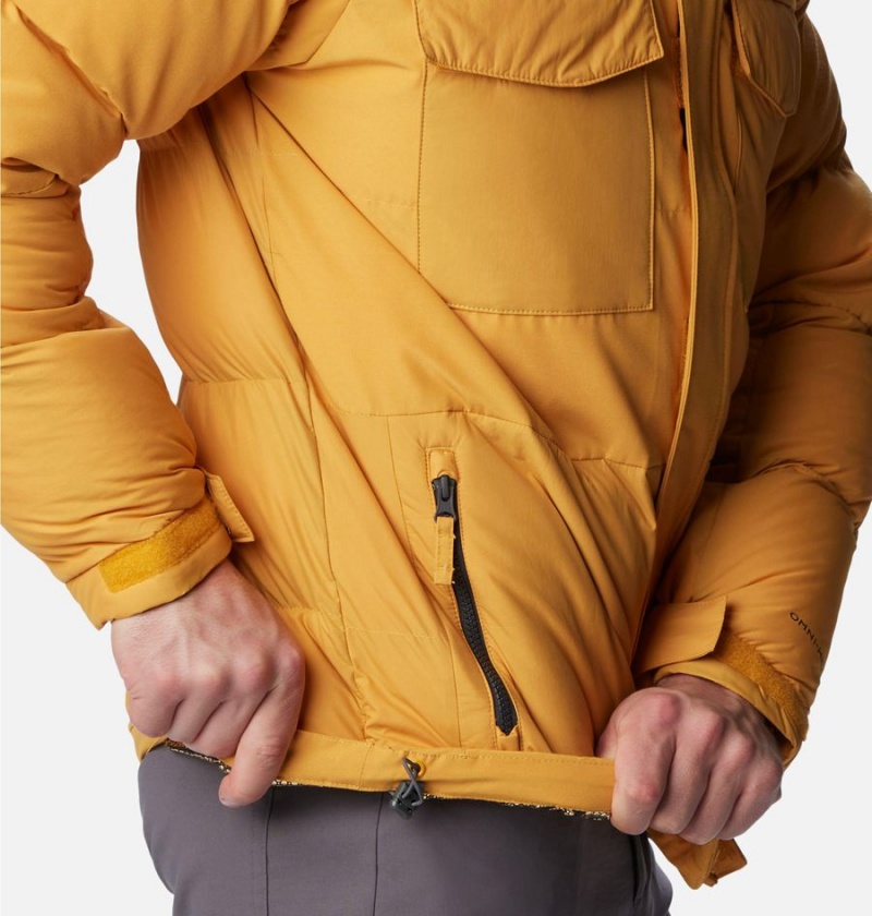 Yellow Columbia Marquam Peak Fusion Insulated Men's Puffer Jacket | 84125OSNE