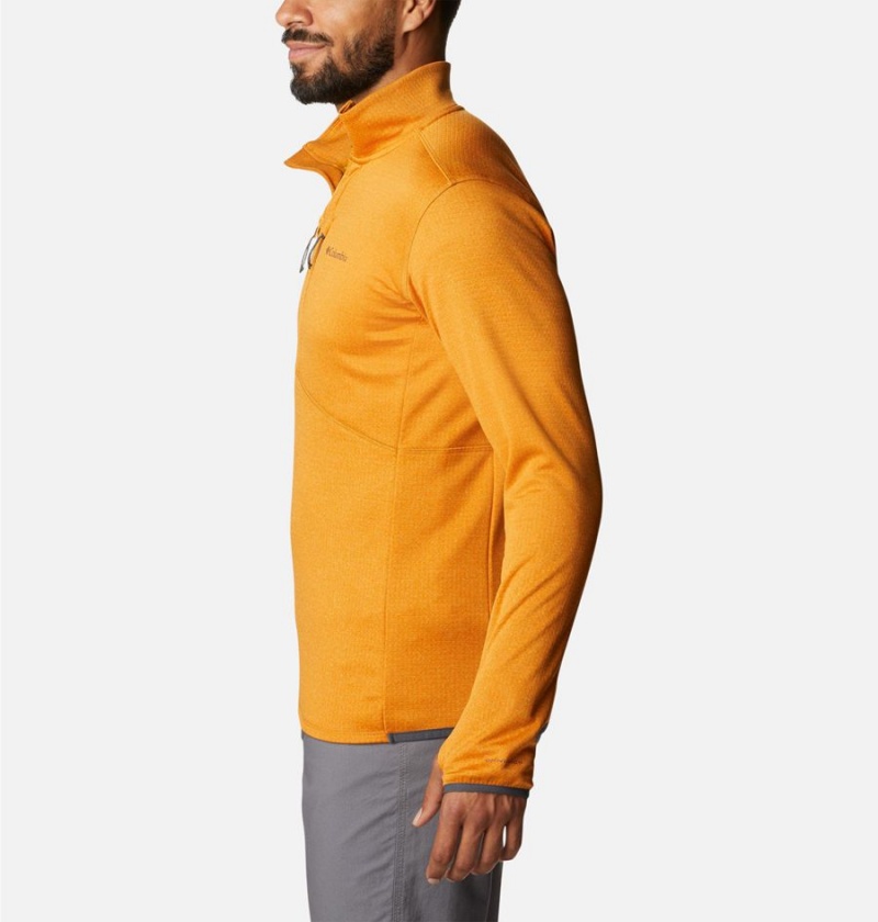 Yellow Columbia Park View Fleece Half Zip Men's Pullover | 18396ZWYQ