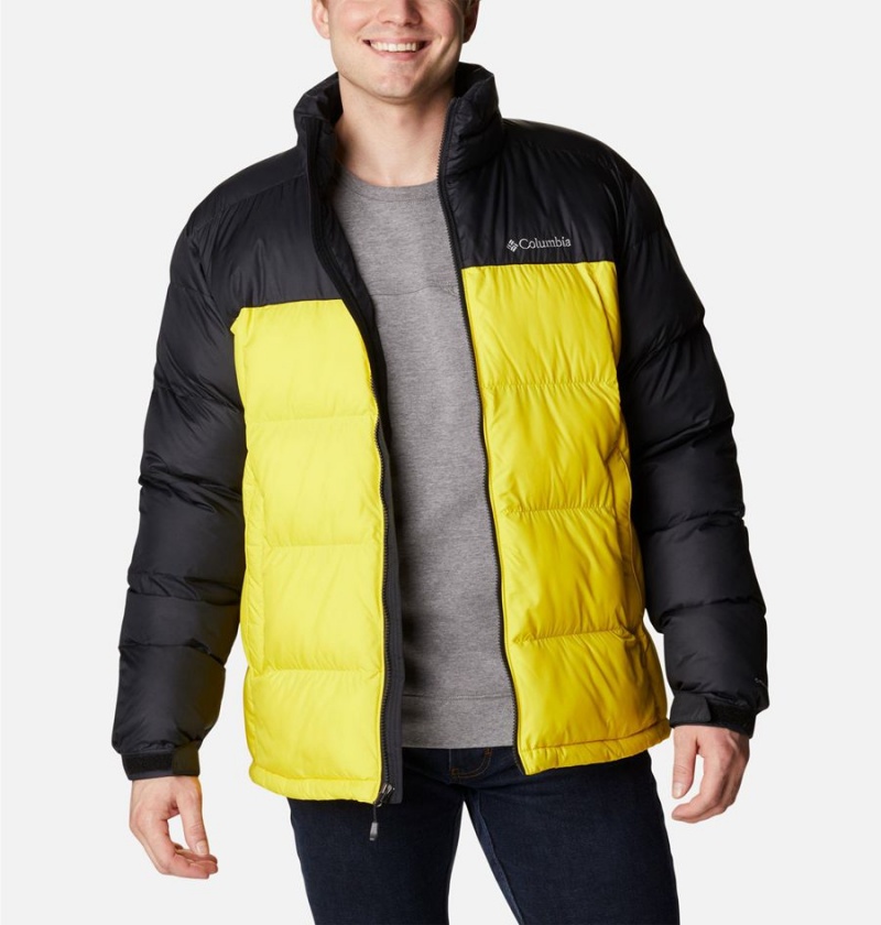 Yellow Columbia Pike Lake Insulated Men's Puffer Jacket | 06831NXVZ