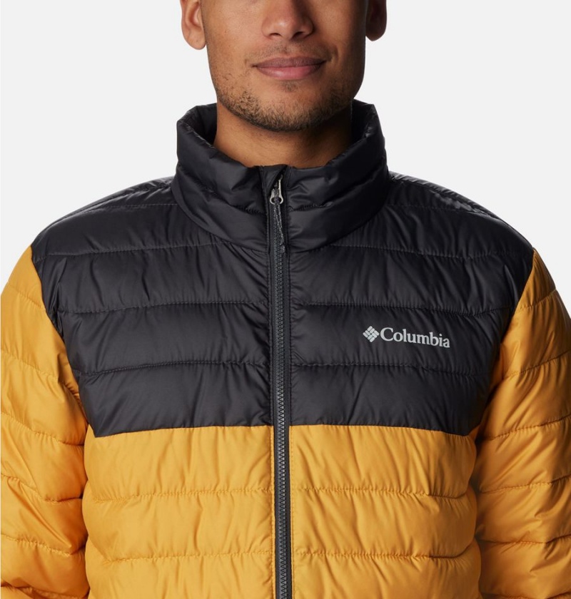 Yellow Columbia Powder Lite Insulated Men's Puffer Jacket | 47316TOZS