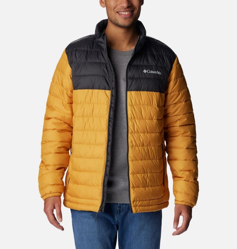 Yellow Columbia Powder Lite Insulated Men's Puffer Jacket | 47316TOZS