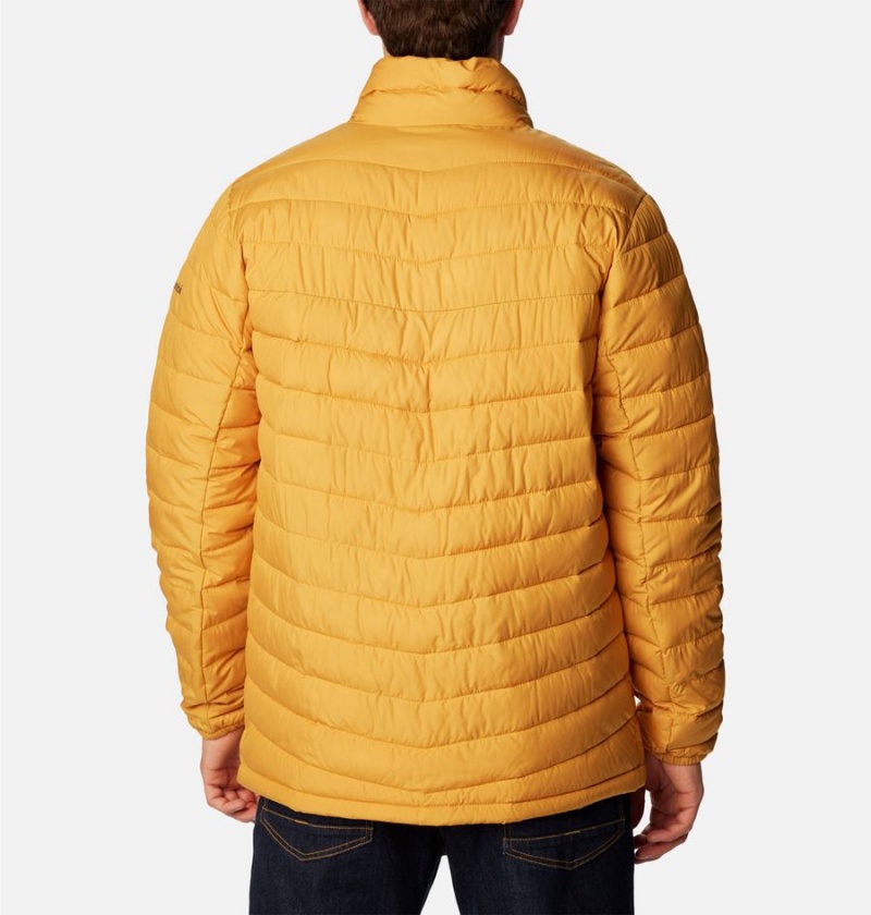 Yellow Columbia Slope Edge Insulated Men's Puffer Jacket | 81703FRJH