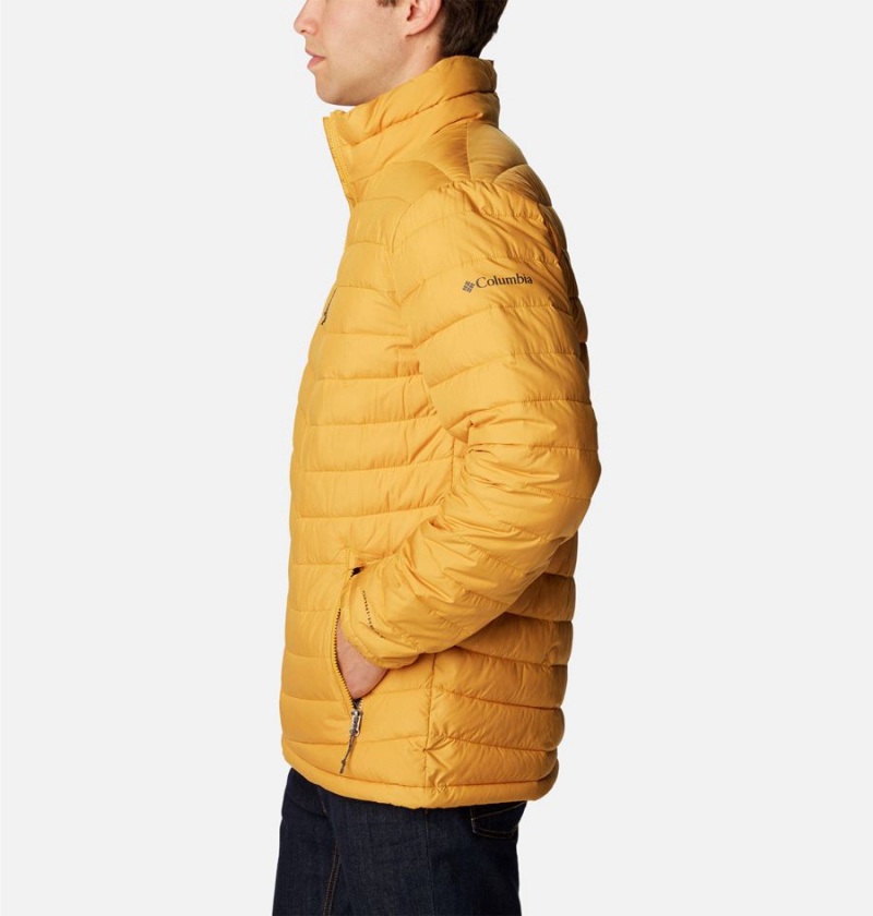 Yellow Columbia Slope Edge Insulated Men's Puffer Jacket | 81703FRJH