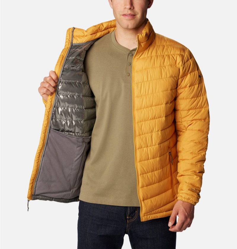 Yellow Columbia Slope Edge Insulated Men's Puffer Jacket | 81703FRJH