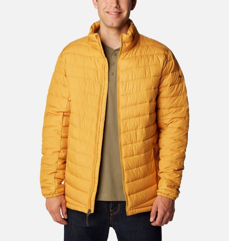 Yellow Columbia Slope Edge Insulated Men's Puffer Jacket | 81703FRJH