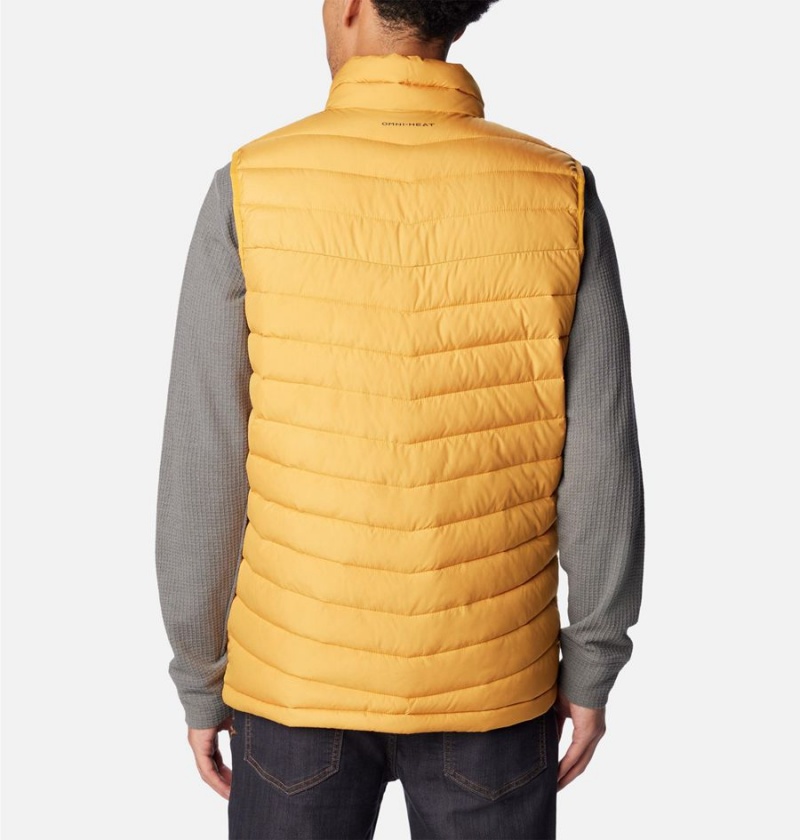 Yellow Columbia Slope Edge Men's Vest | 36579YZST