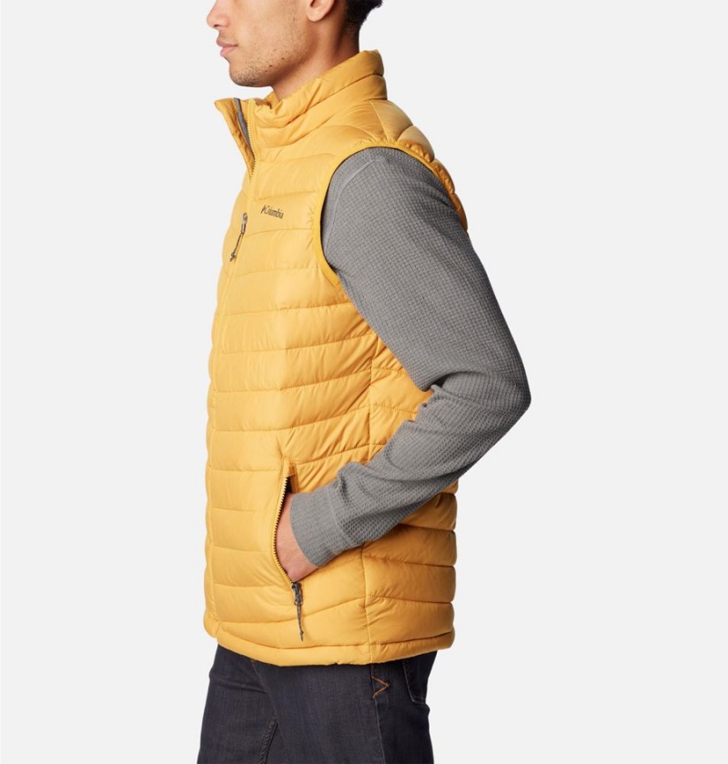 Yellow Columbia Slope Edge Men's Vest | 36579YZST