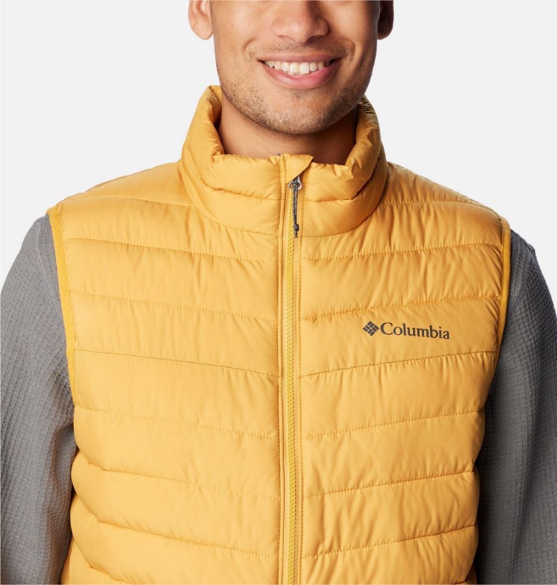 Yellow Columbia Slope Edge Men's Vest | 36579YZST