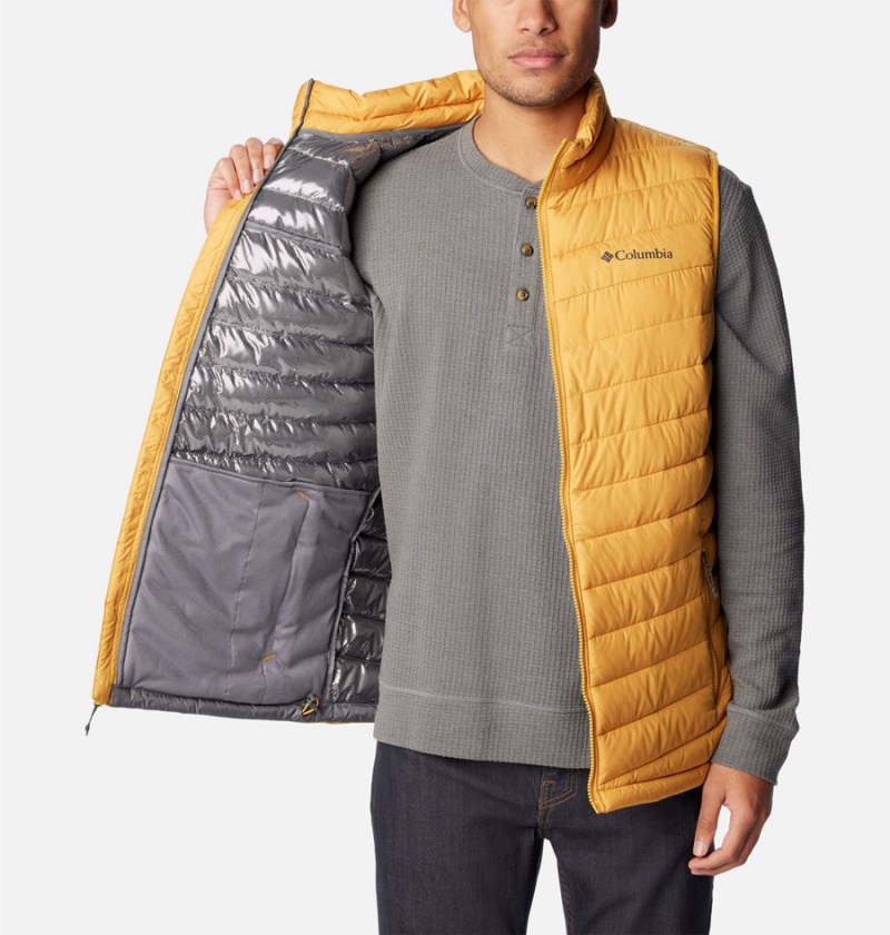 Yellow Columbia Slope Edge Men's Vest | 36579YZST