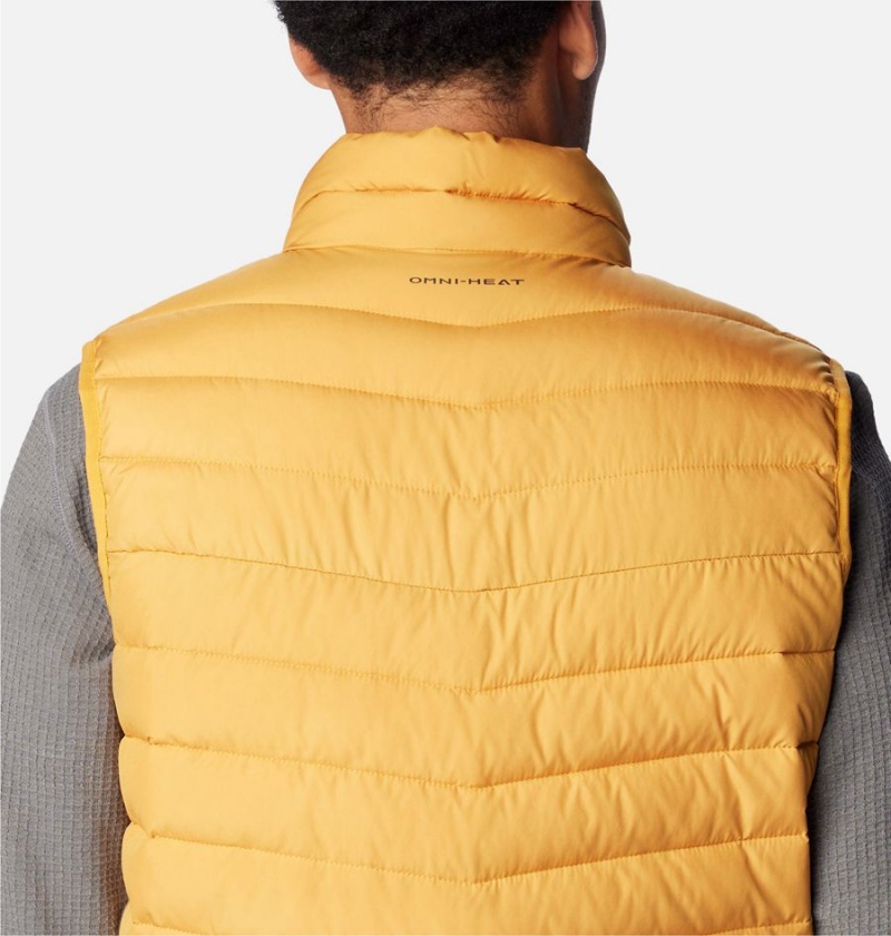 Yellow Columbia Slope Edge Men's Vest | 36579YZST